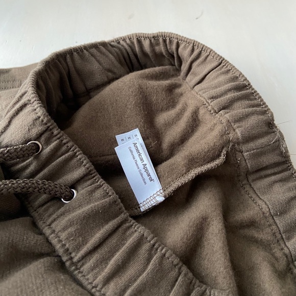 American Apparel Unisex Army Green Jogger - Picture 3 of 3